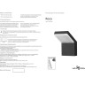 Уличный настенный светильник NOVOTECH ROCA 357520 NV-357520